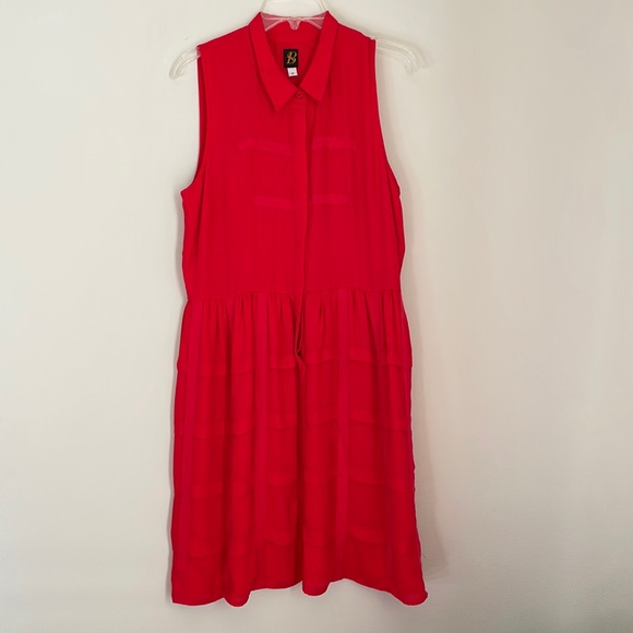 SB Dresses Red Button Down Dress Poshmark